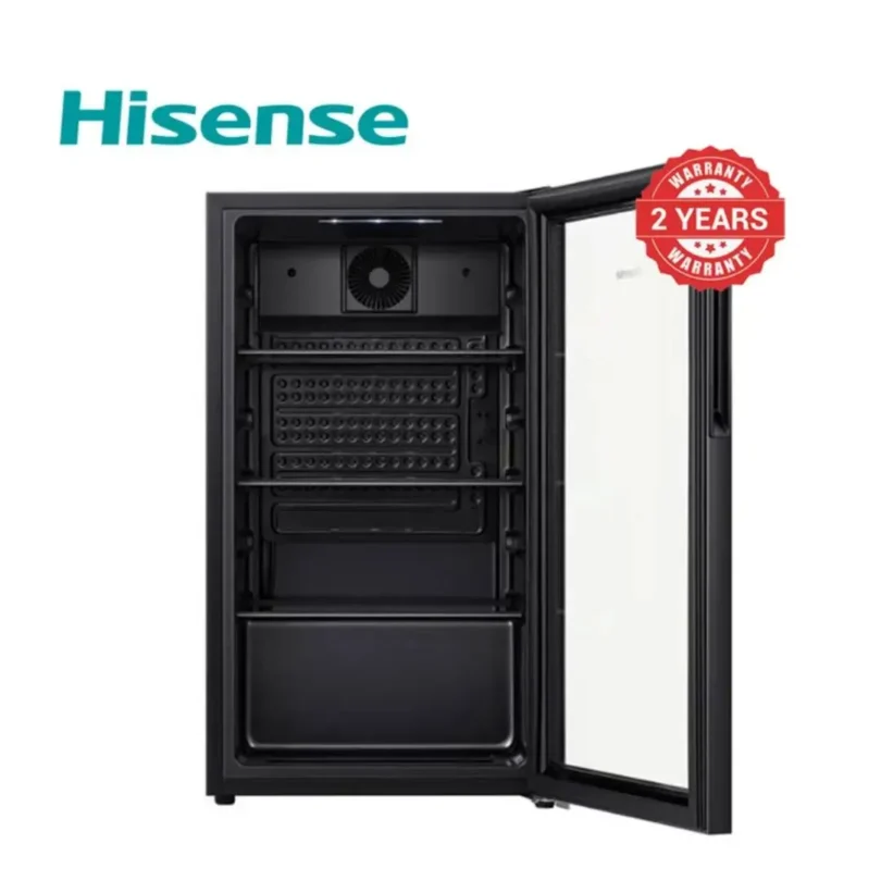 Hisense JC91DR 91L Glass Door Beverage Cooler Chiller 80W